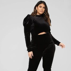 Black FashionNova High Standards Jumpsuit